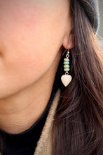 Load image into Gallery viewer, Ivory Heart Danglers