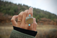 Load image into Gallery viewer, Land & Sky Ring (7.25-7.5)