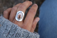 Load image into Gallery viewer, Firelight Saddle Ring (size 7-7.25)
