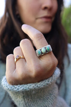 Load image into Gallery viewer, Signet Tri-Stone (7.75)

