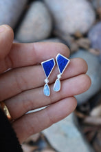Load image into Gallery viewer, Lapis &amp; Opal Studs
