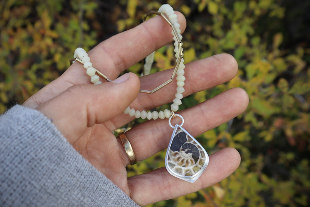 Back to Center Necklace
